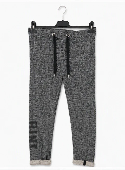 Pantalon jogging Jennyfer gris chiné – Taille XS – Confort & style casual